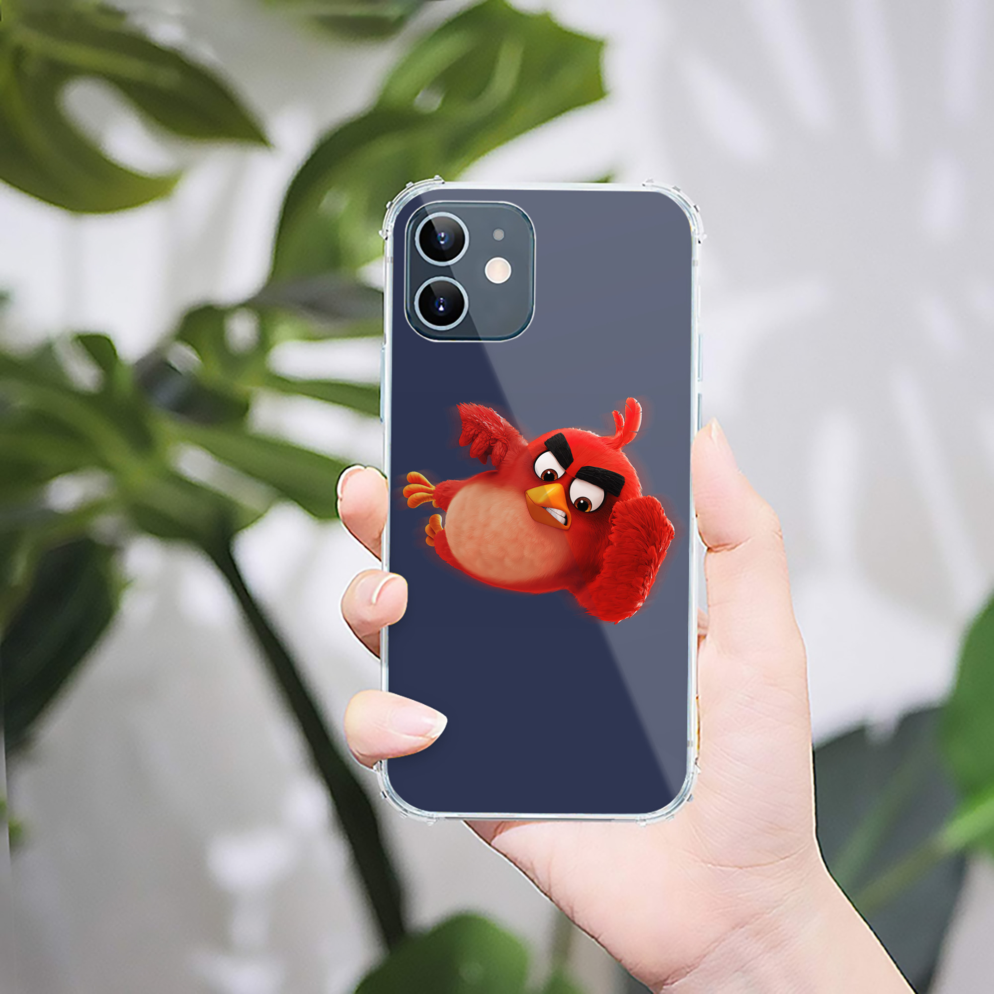 （画像用） Angry Birds アングリーバード 【iPhone 12シリーズ対応】透明スマホケース（クリアソフトケース）